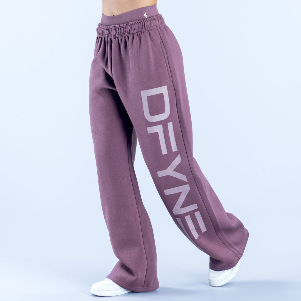 Signature Wide Leg Jogger Grape