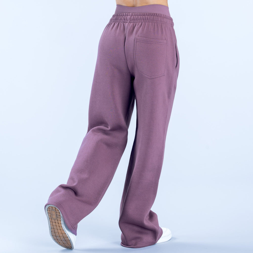 Signature Wide Leg Jogger Grape