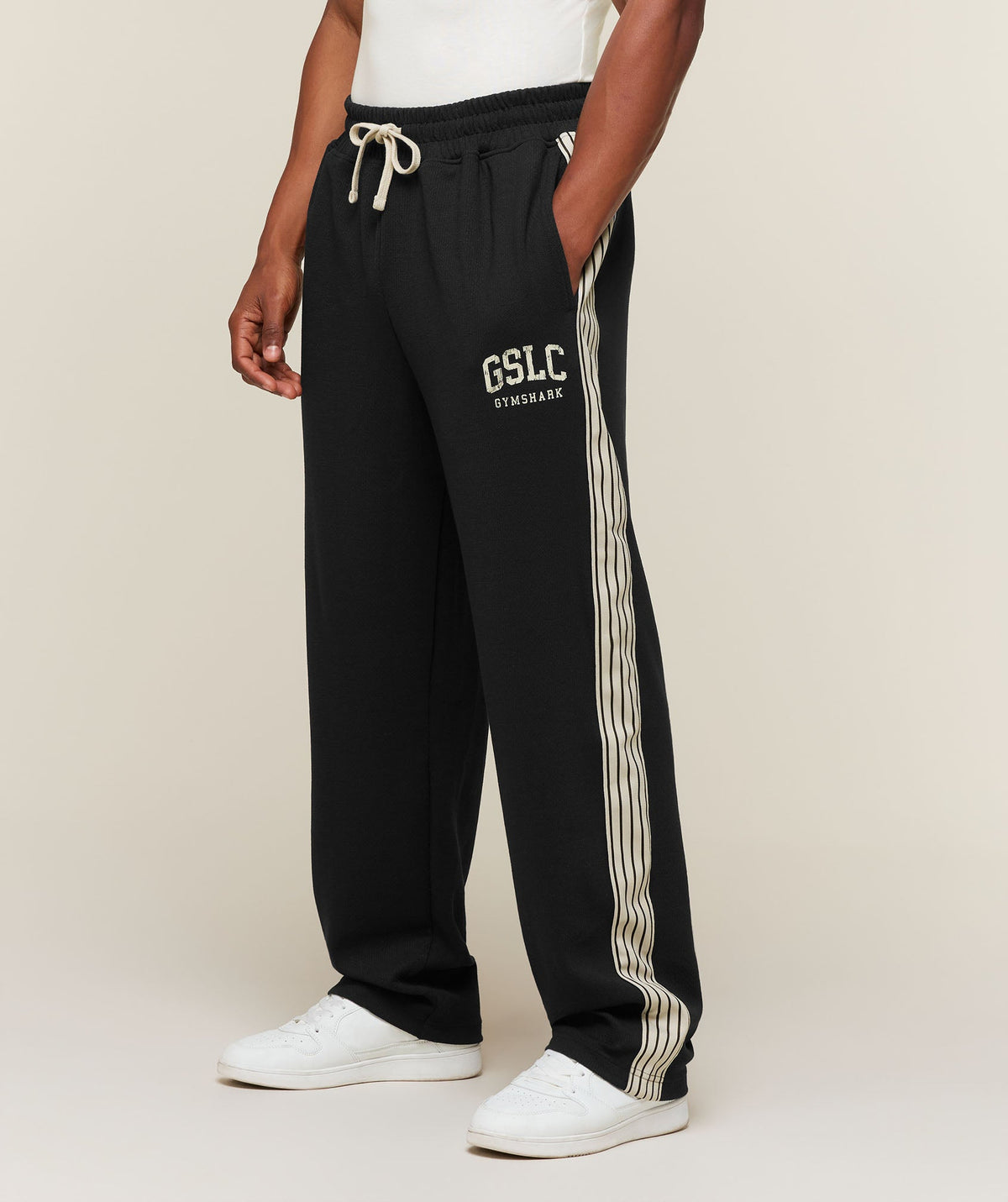 GSLC Taped Straight Leg Track Pants - Black ;)