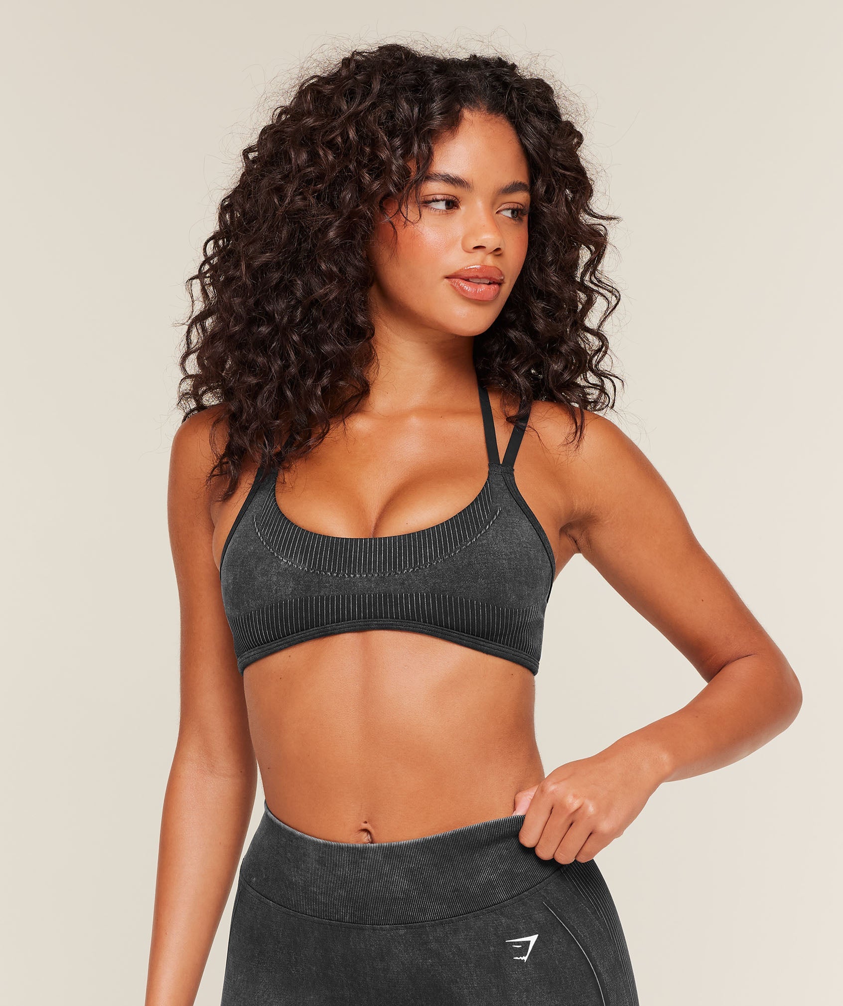 Gymshark x Bratz Light Support Sports Bra - Black/Wash