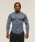 Geo Seamless Long Sleeve T-Shirt - Shadow Blue/Tranquil Blue ;)