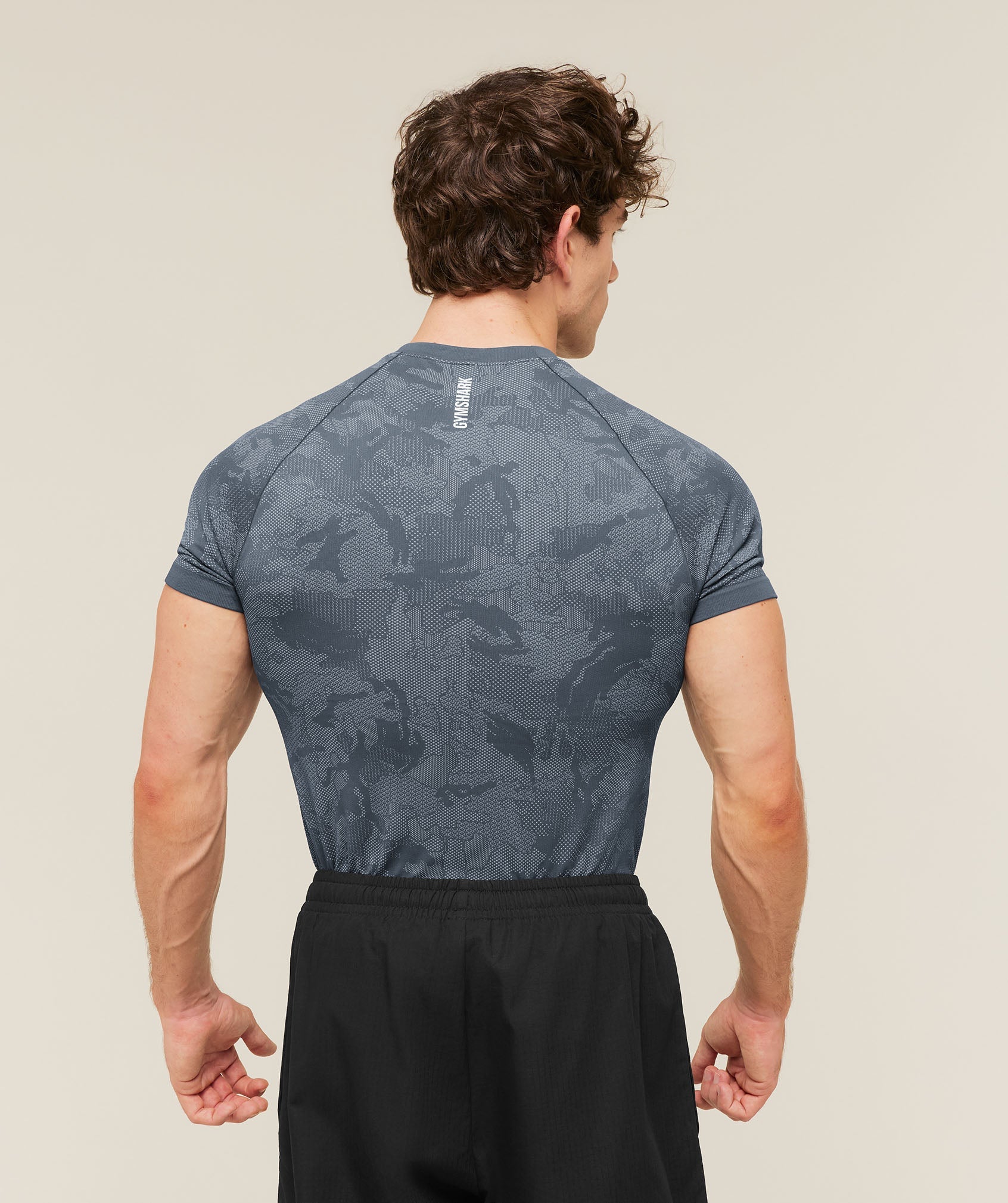Geo Seamless T-Shirt - Shadow Blue/Tranquil Blue