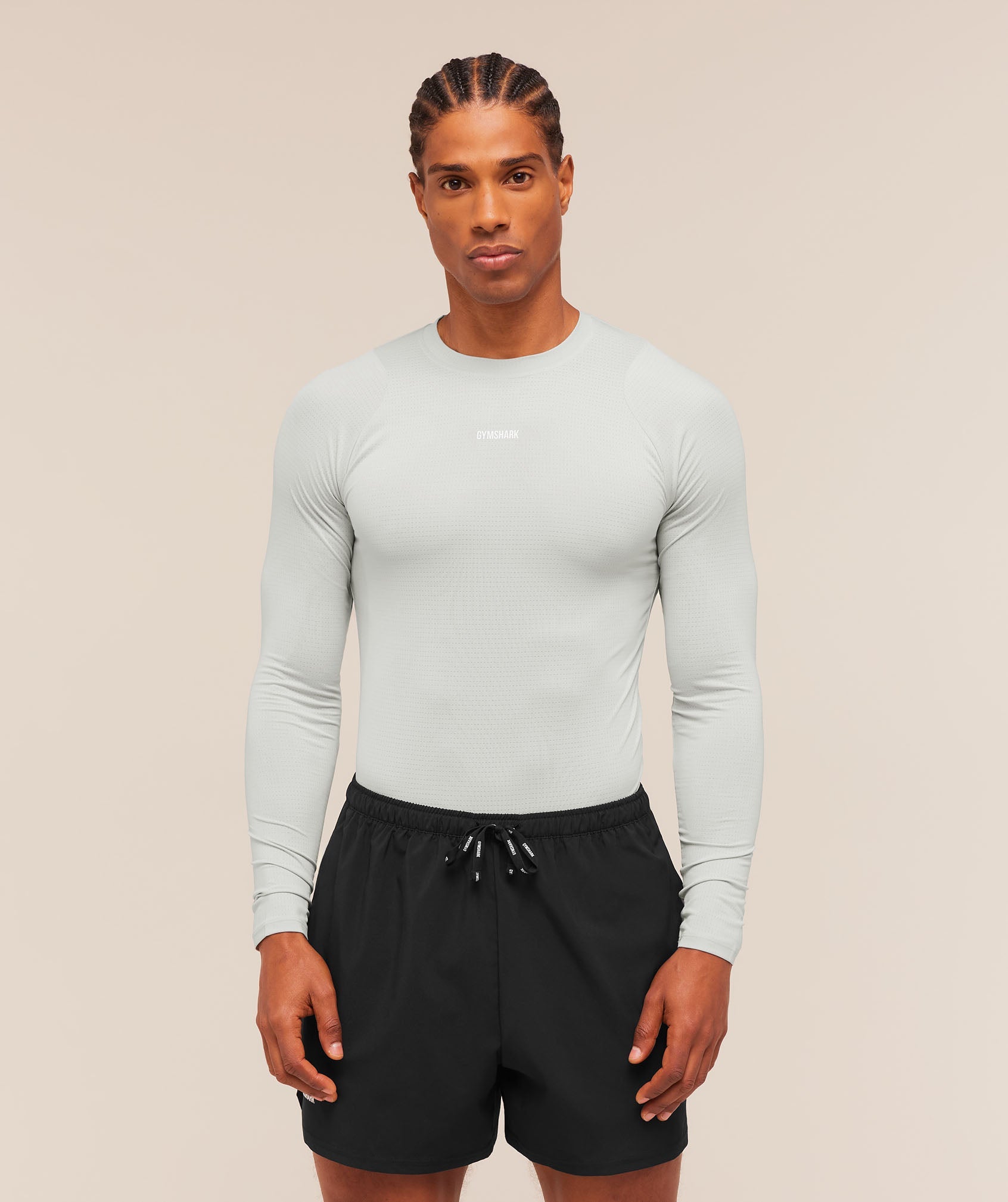 Train Long Sleeve T-Shirt - Light Grey ;)