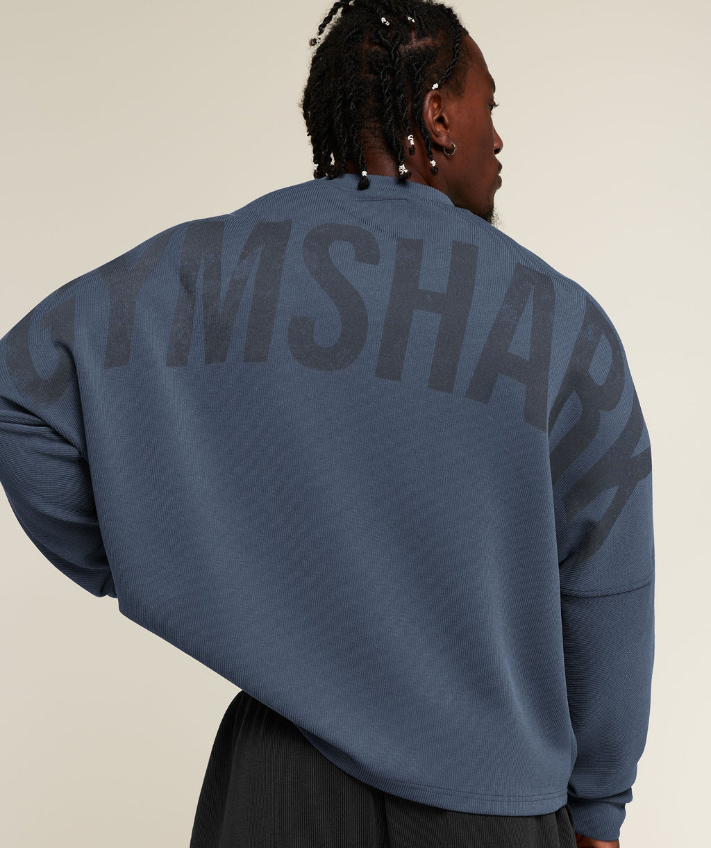 Gymshark x Sam Sulek Crew - Shadow Blue ;)