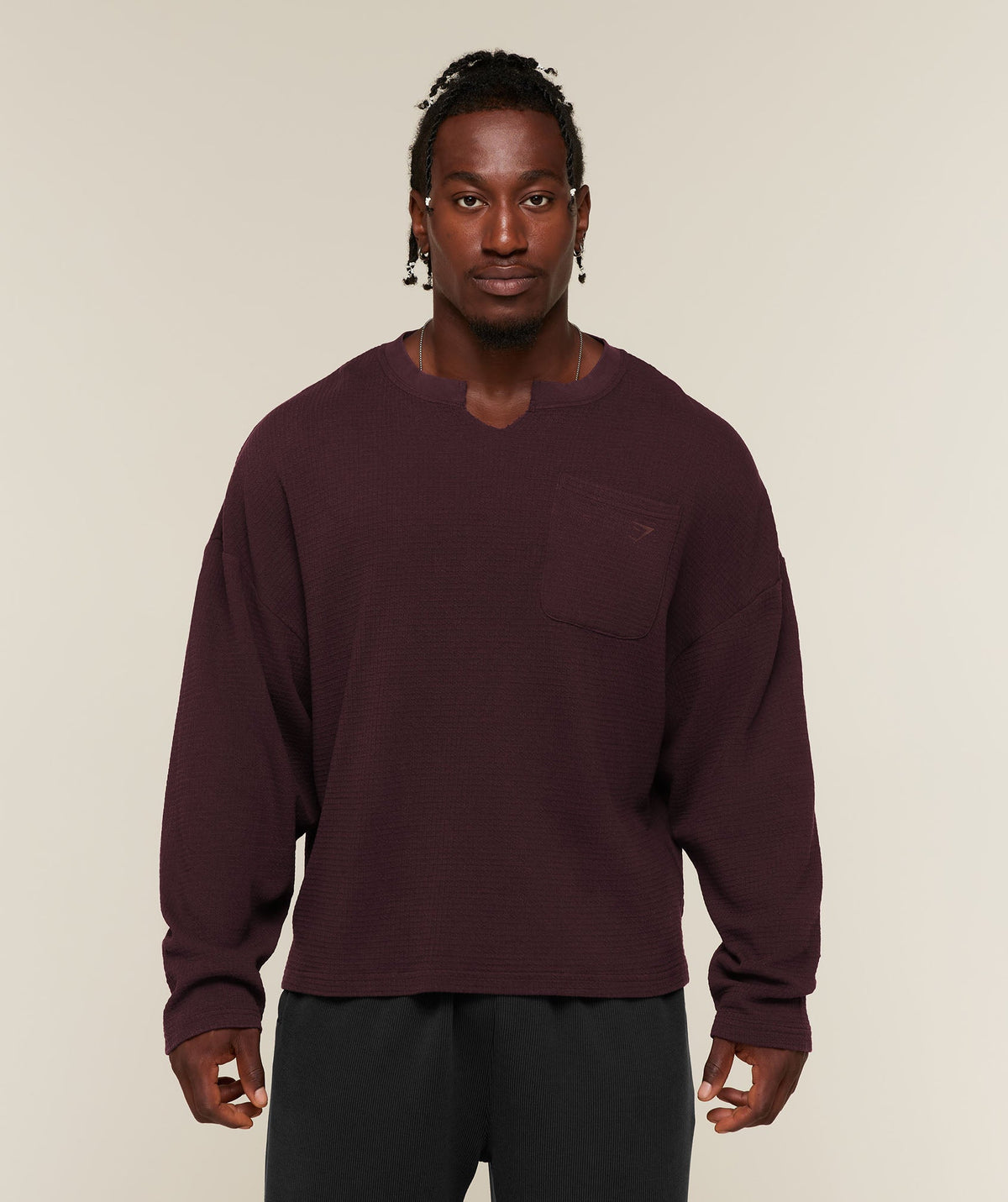 Gymshark x Sam Sulek Long Sleeve T-Shirt - Cherry Purple/Wash ;)