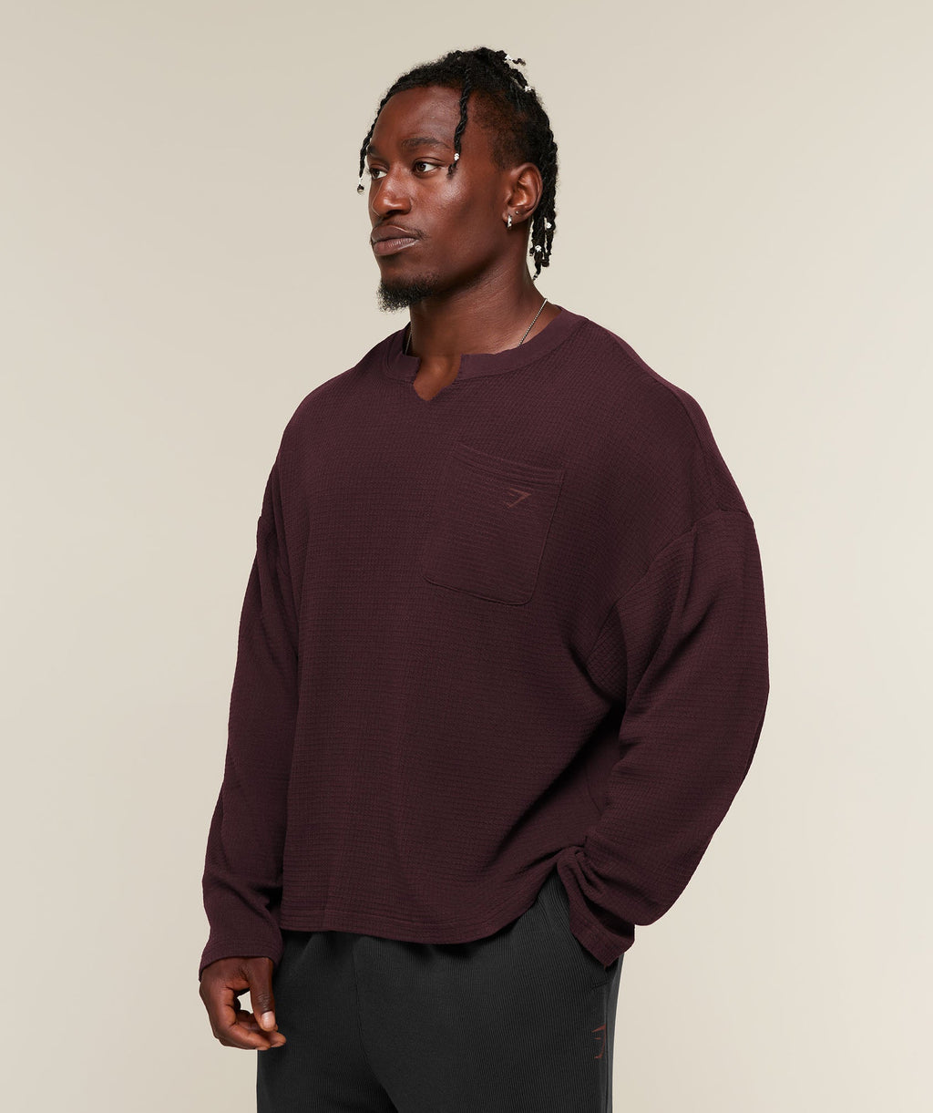 Gymshark x Sam Sulek Long Sleeve T-Shirt - Cherry Purple/Wash ;)