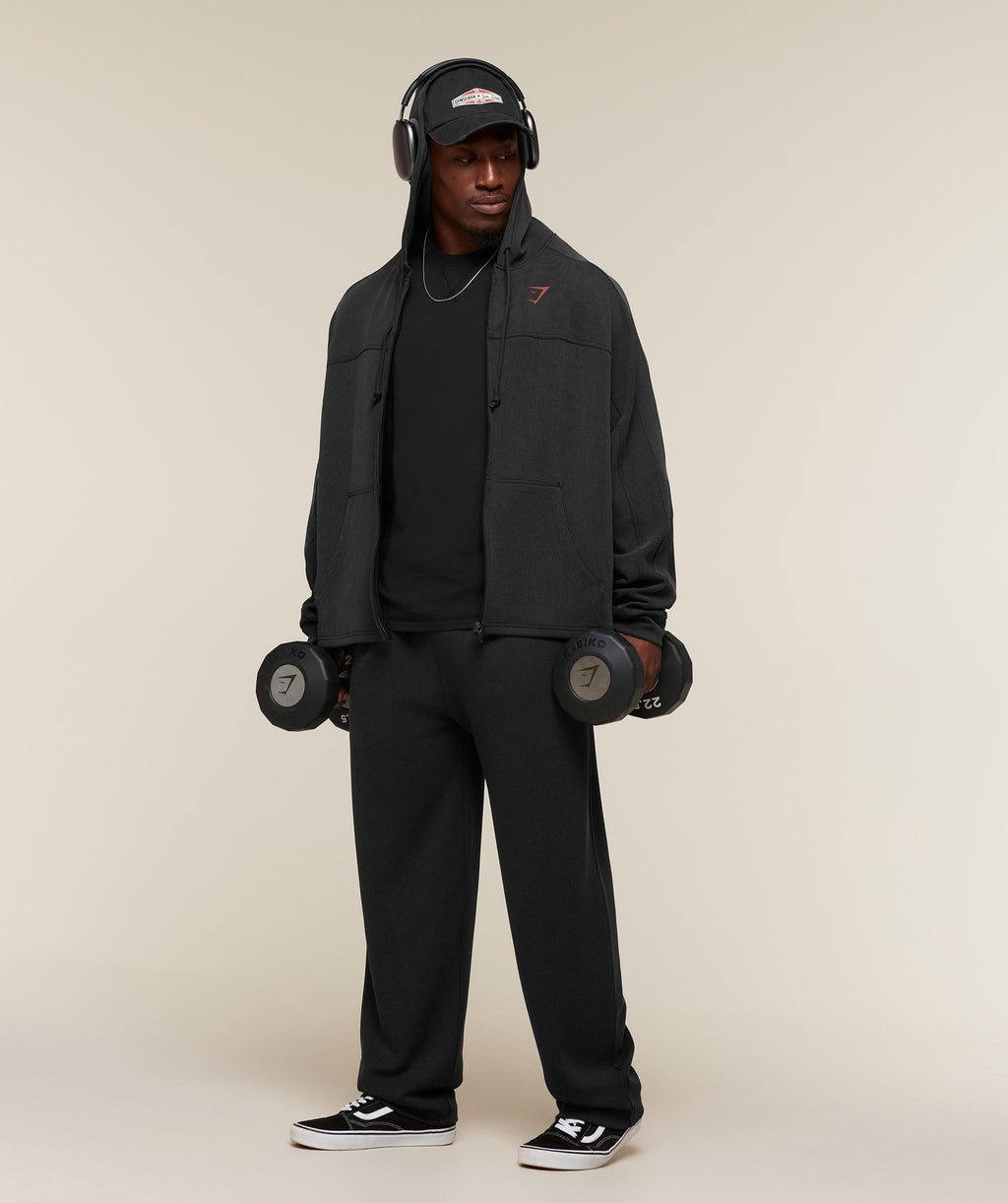Gymshark x Sam Sulek Oversized Pants - Black ;)