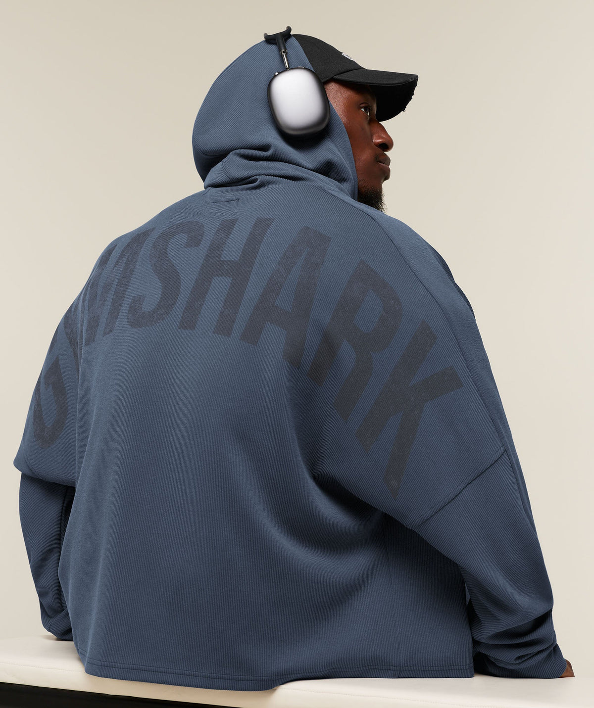 Gymshark x Sam Sulek Zip Through Hoodie - Shadow Blue ;)