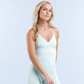 Hannah Pearson Halter Neck Longline Top Aloe