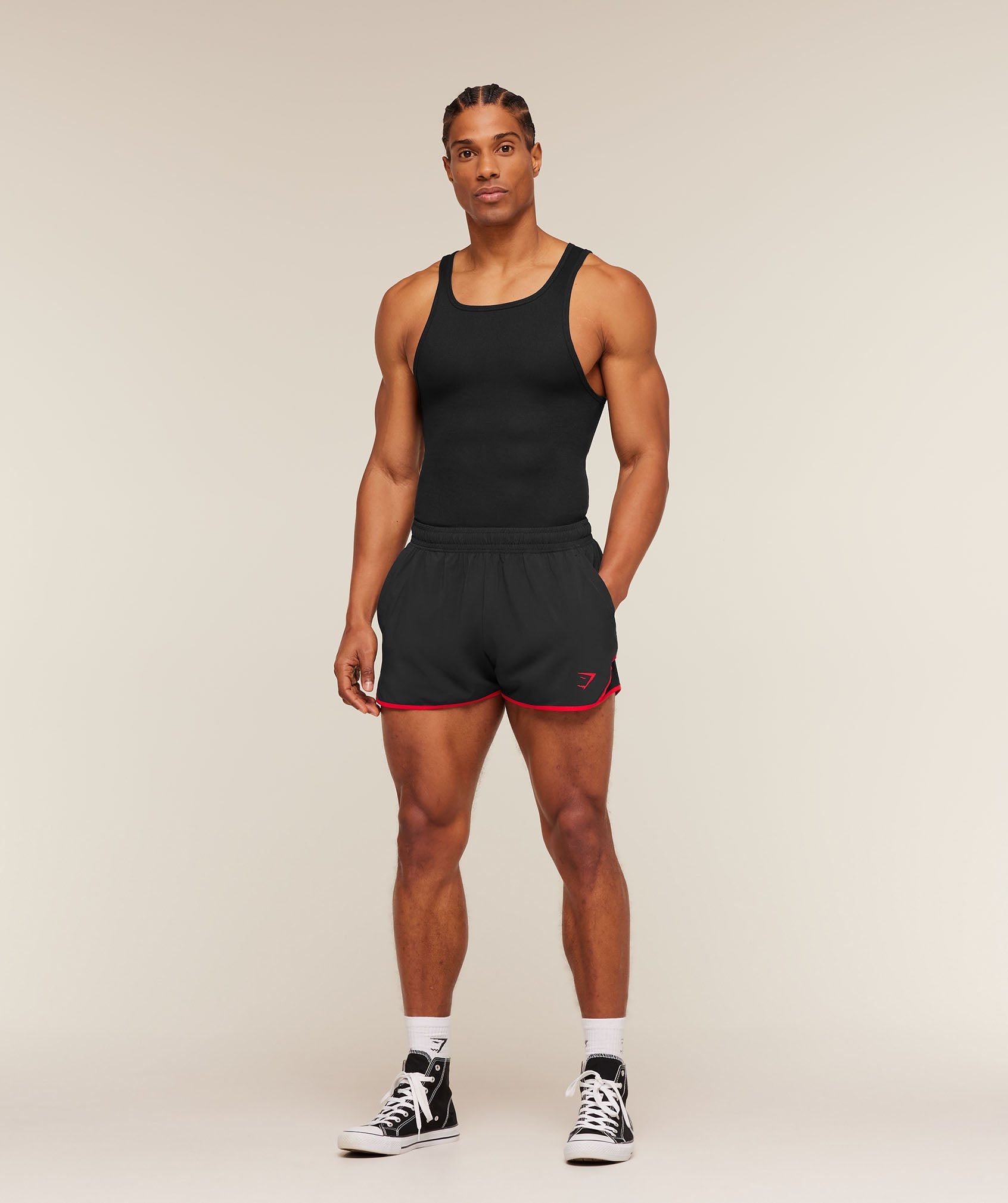 Accent Conditioning Shorts - Black/Conditioning Red