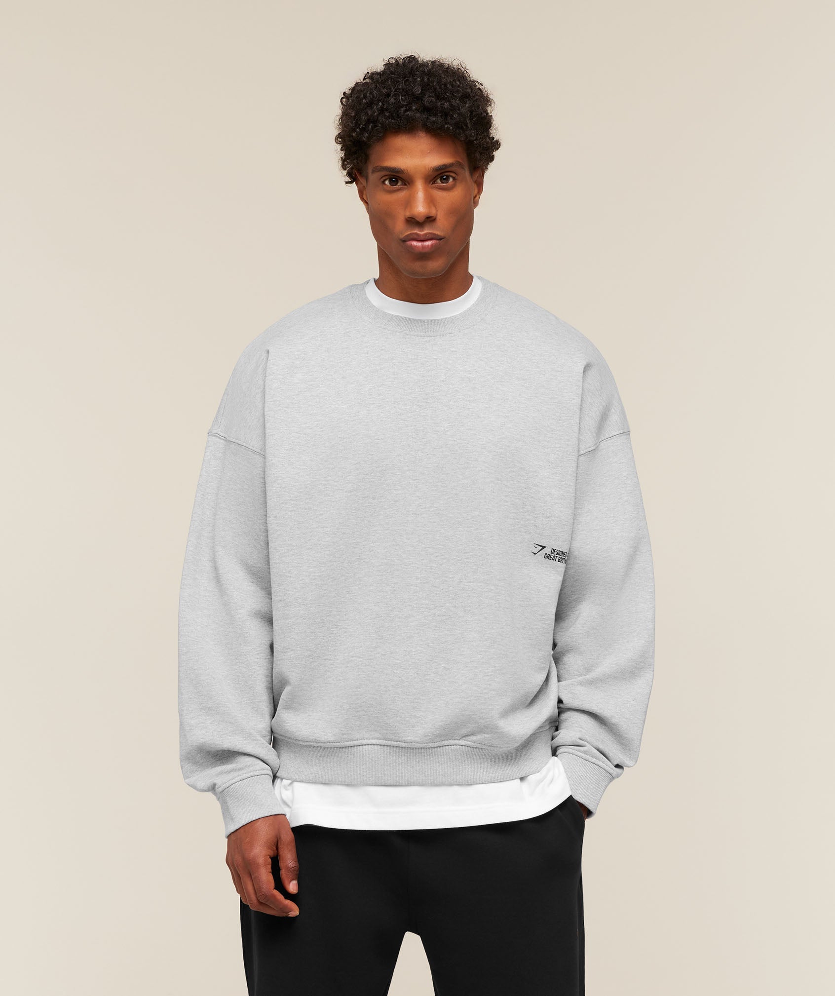 Hybrid Sweatshirt - Bros Soft Grey Marl ;)