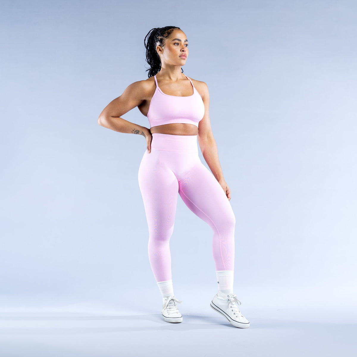 Dynamic Backless Sports Bra Light Rose Pink