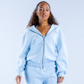 Revive Graphic Zip Hoodie Chalk Blue