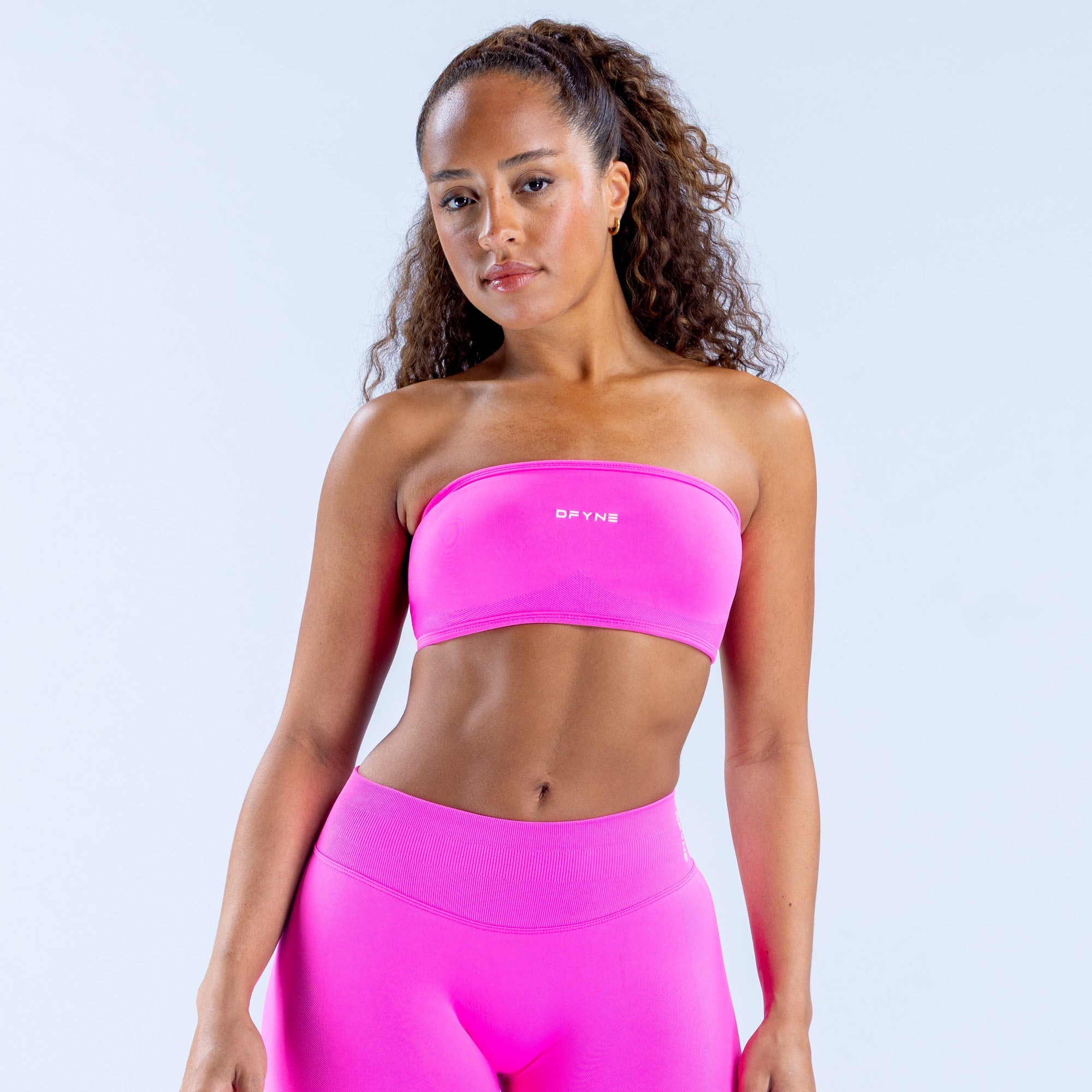 Impact Backless Bandeau Bright Fuchsia