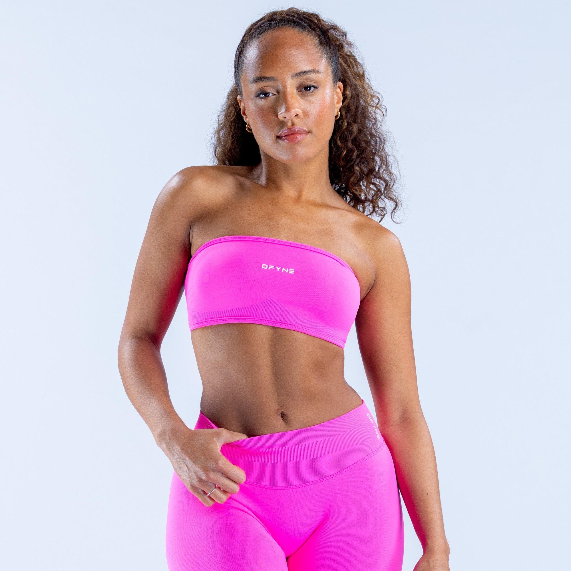 Impact Backless Bandeau Bright Fuchsia