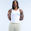 Recharge Ribbed Vest Off White