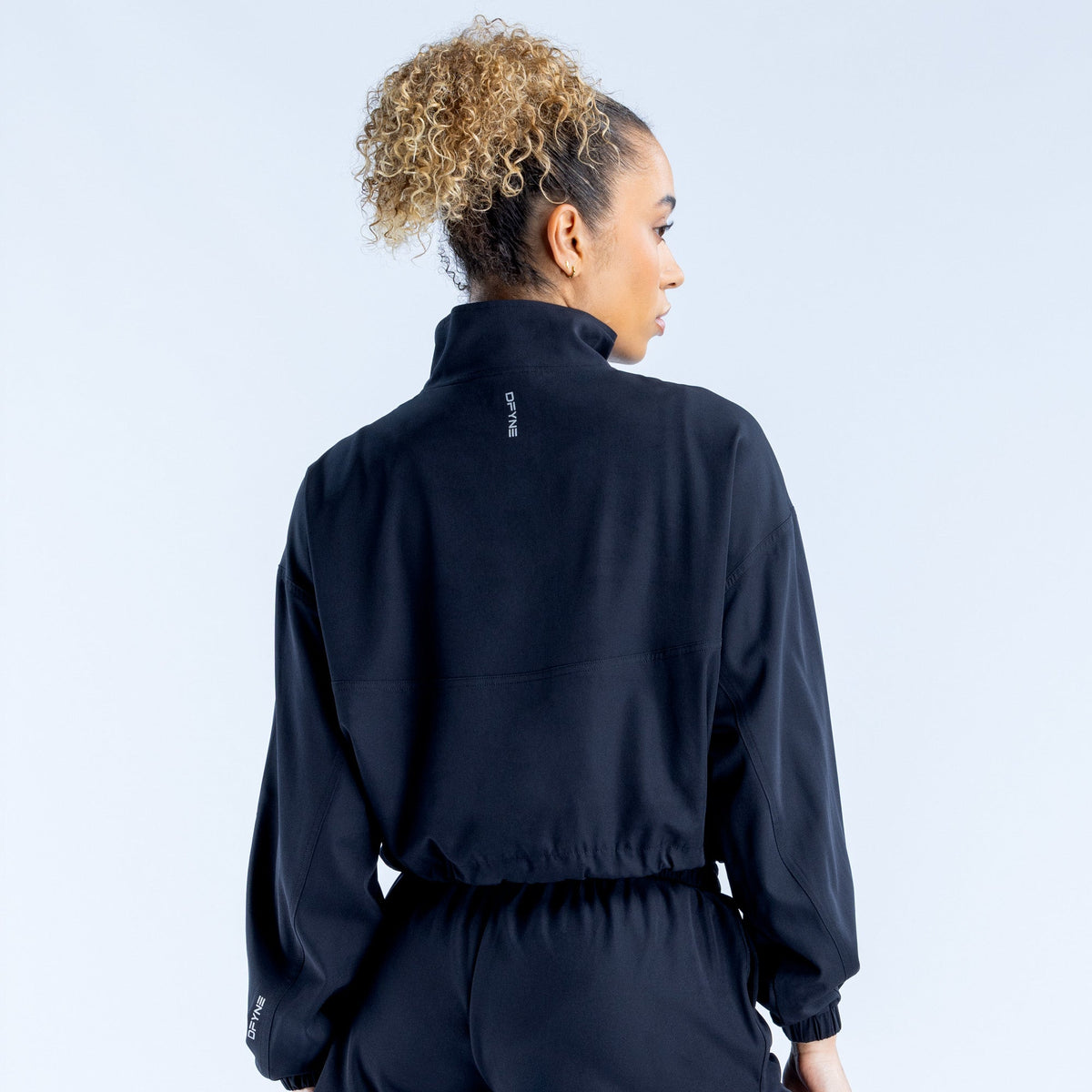 Origin Crop Zip Jacket Midnight Black