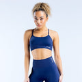 Dynamic Backless Sports Bra Enchanted Blue
