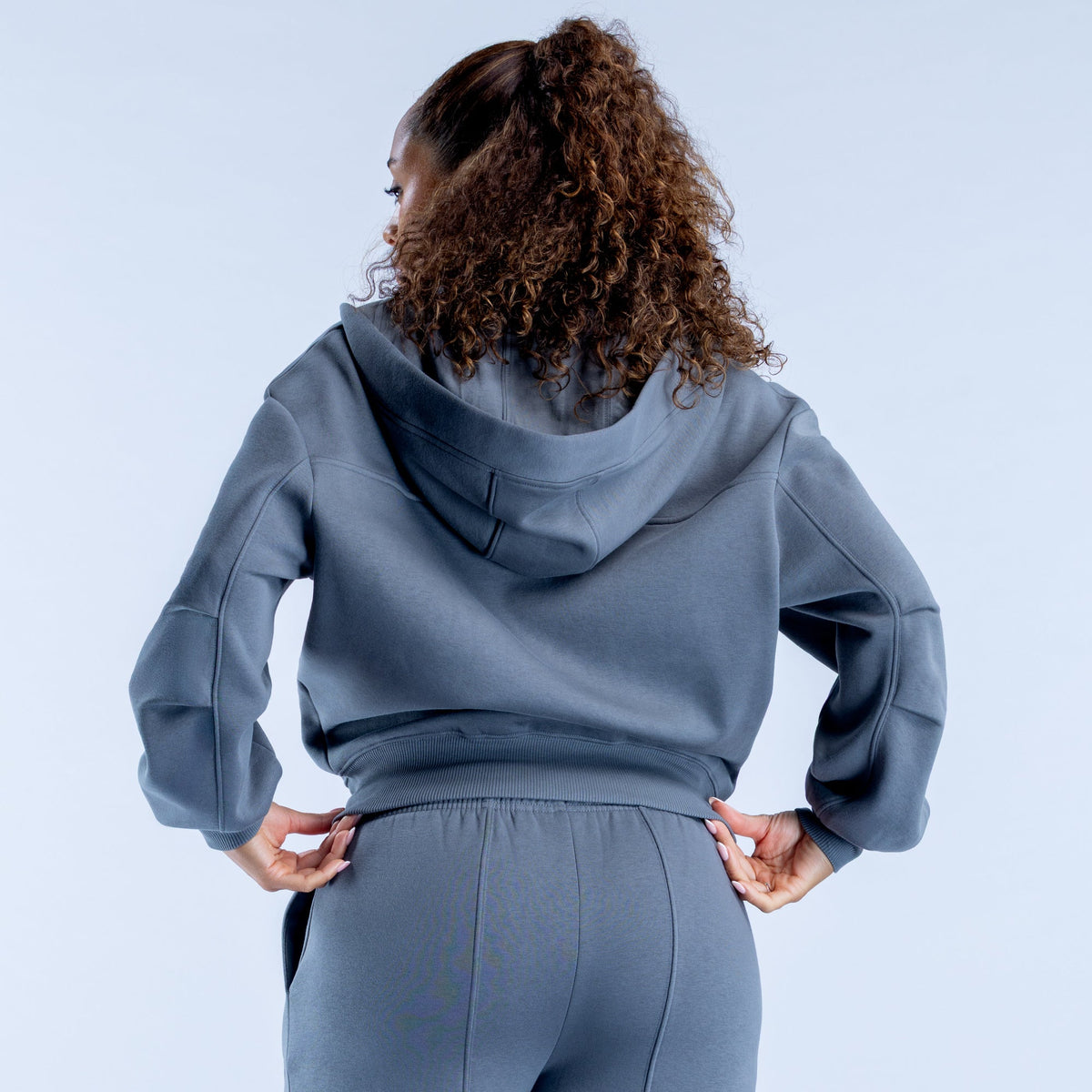 Revive Graphic Zip Hoodie Pebble Grey