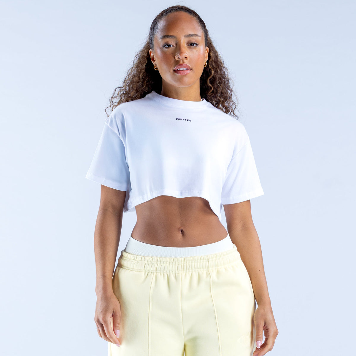 Revive Crop Tee Optic White