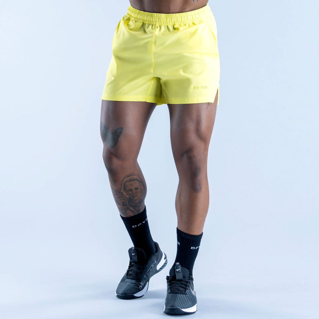 Unbound Training Shorts Neon Yellow