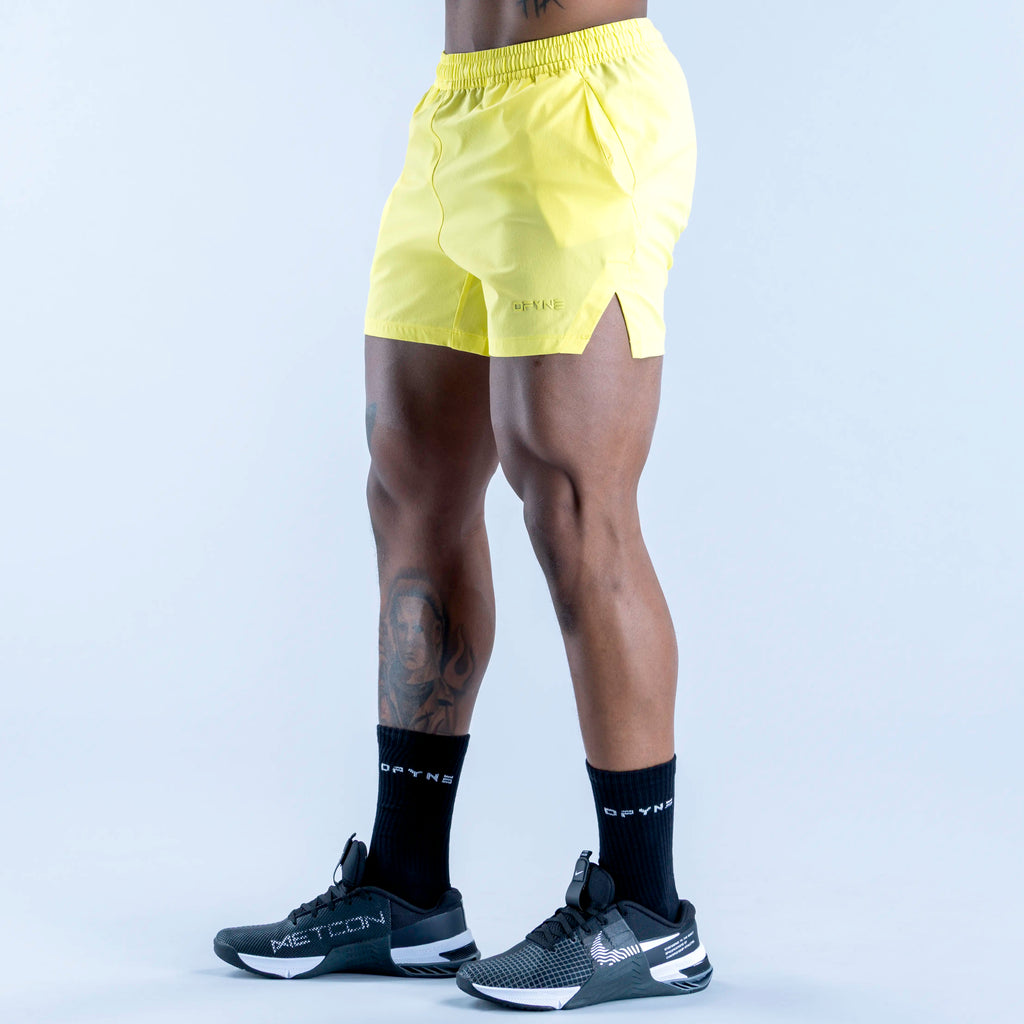 Unbound Training Shorts Neon Yellow
