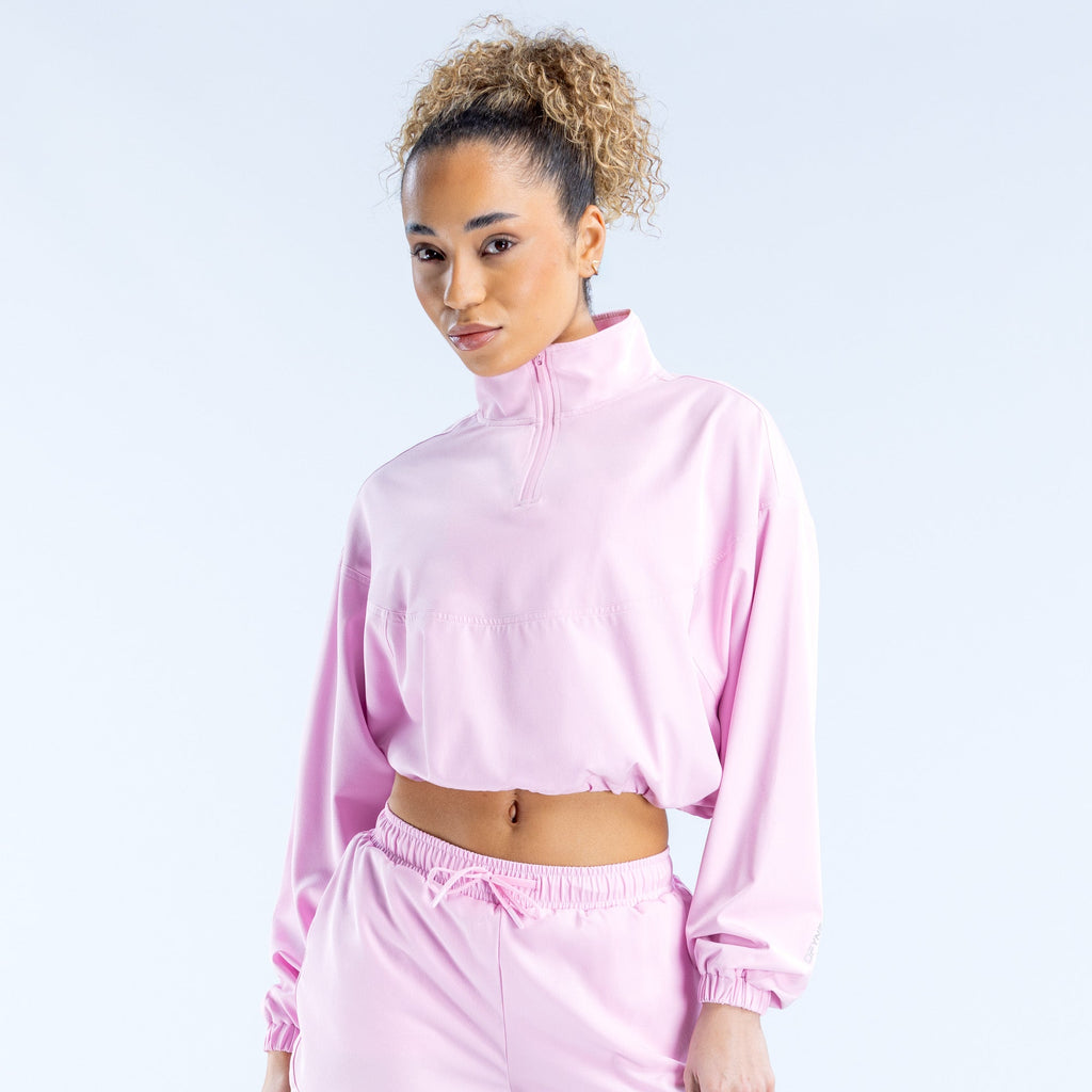 Origin Crop Zip Jacket Light Rose Pink