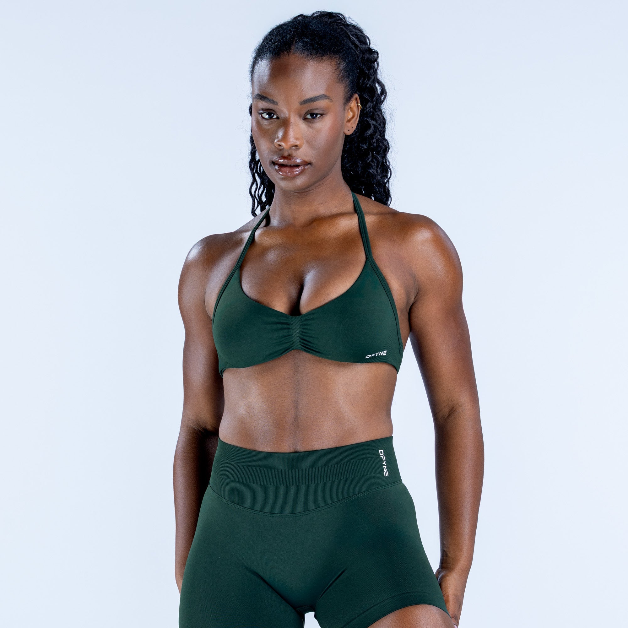 Impact Strappy Bra Pine