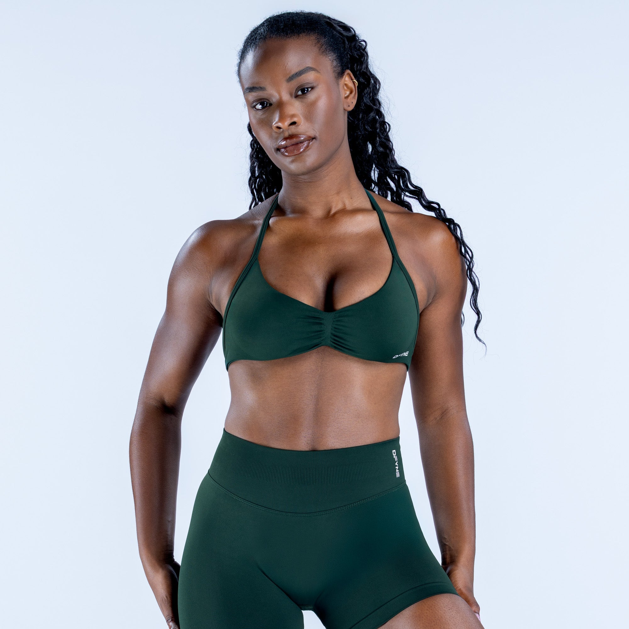 Impact Strappy Bra Pine