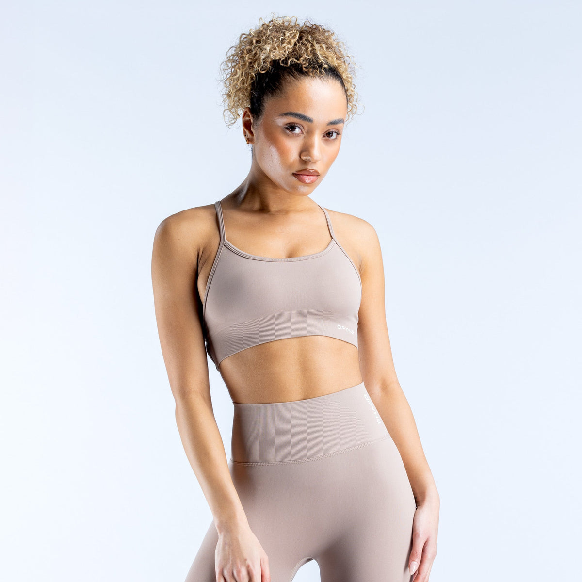 Dynamic Backless Sports Bra Mocha