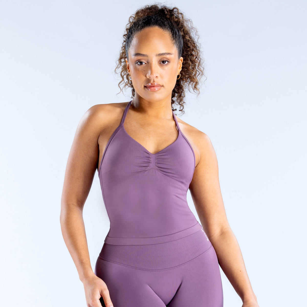 Impact Longline Strappy Top Grape