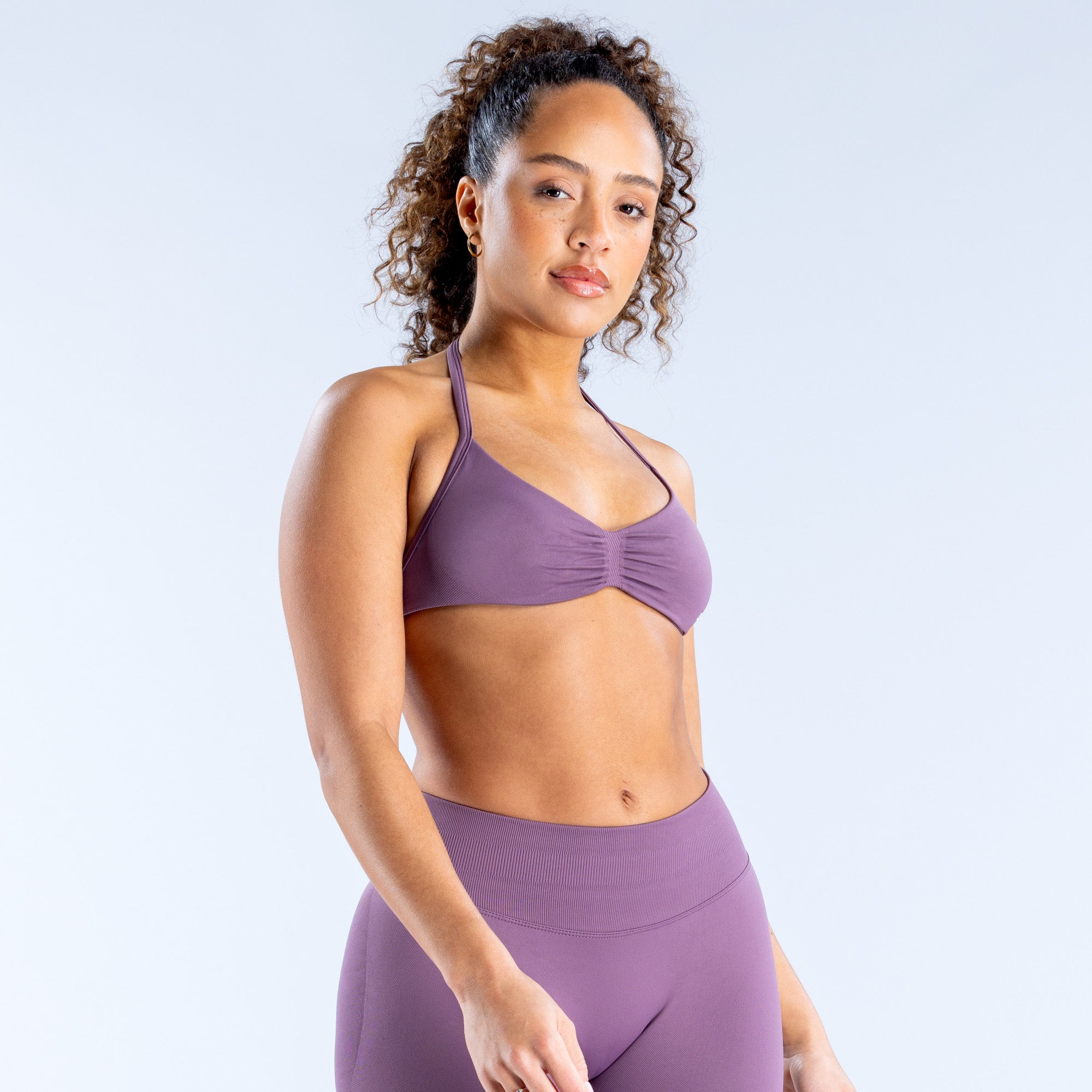Impact Strappy Bra Grape