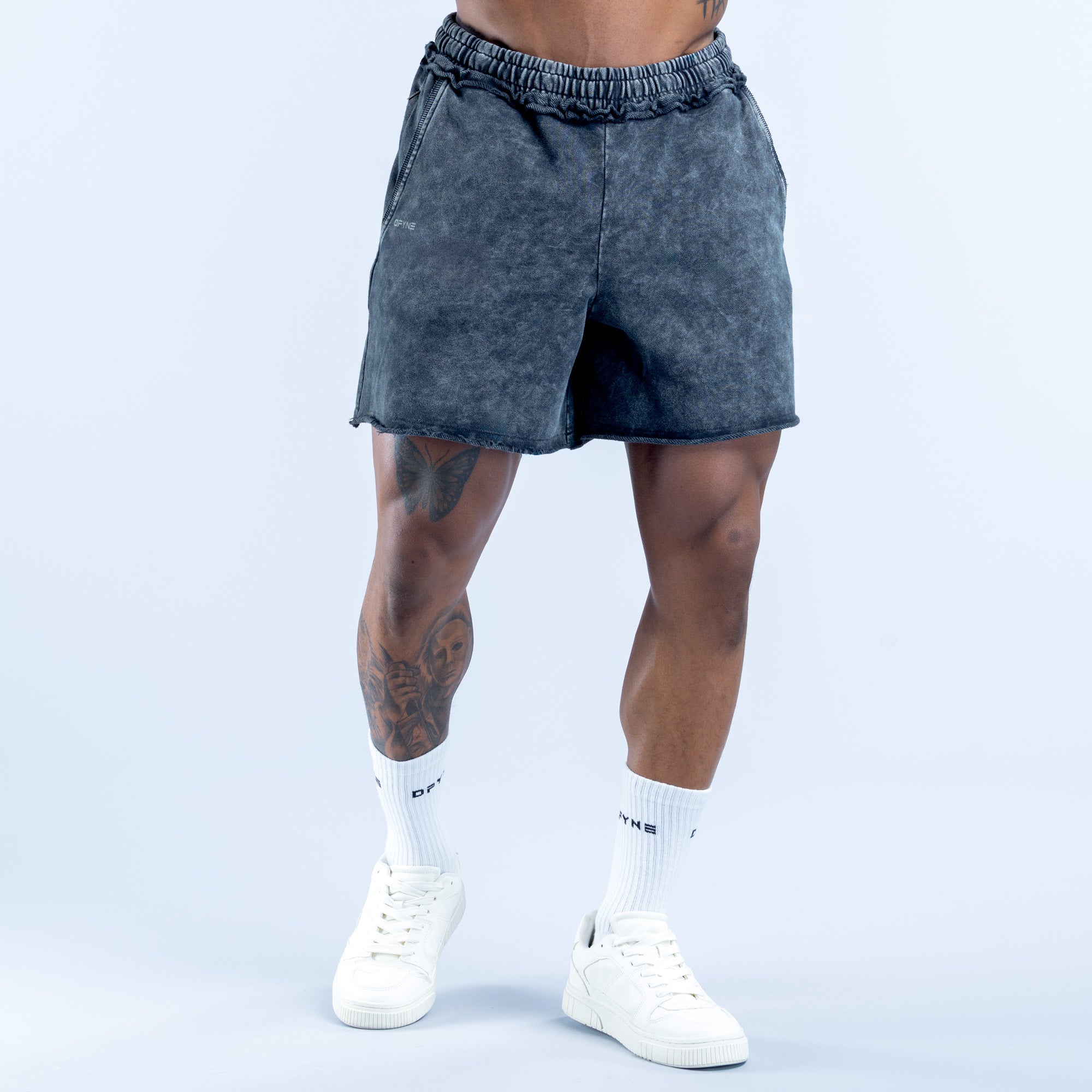 Recharge Washed Shorts Midnight Black
