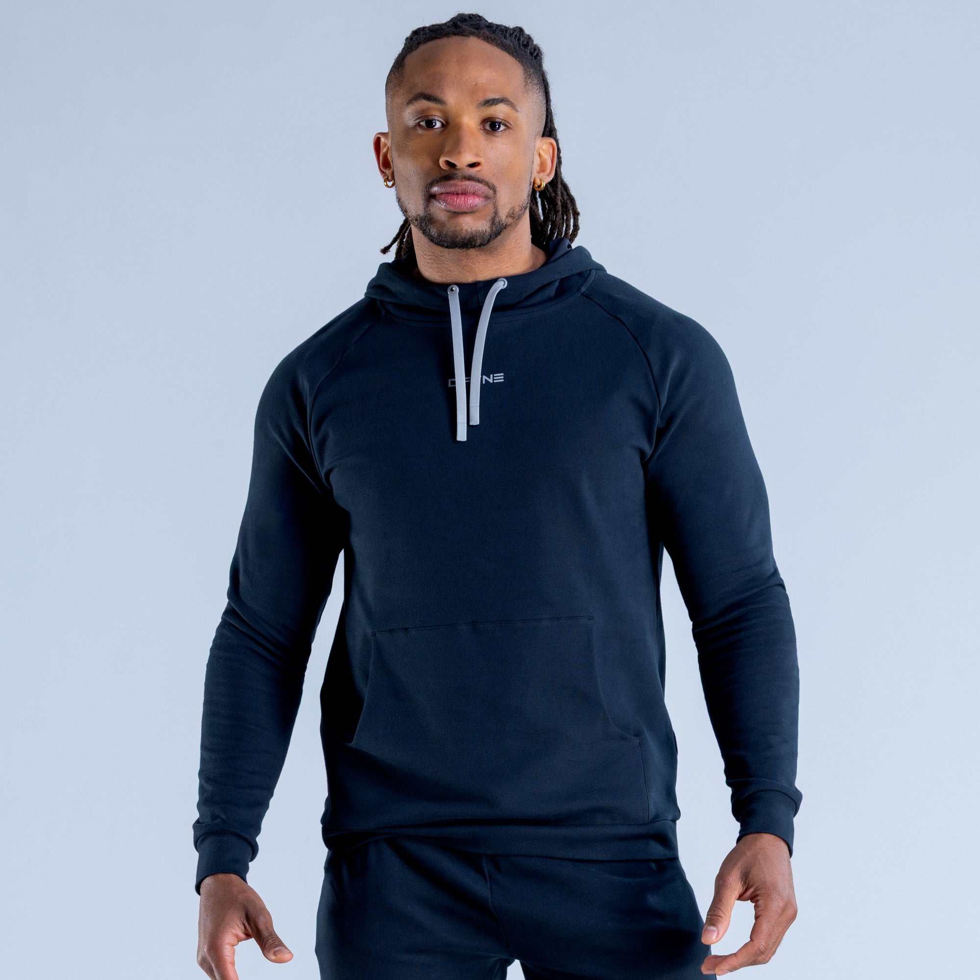 Stealth Midweight Hoodie Onyx Black