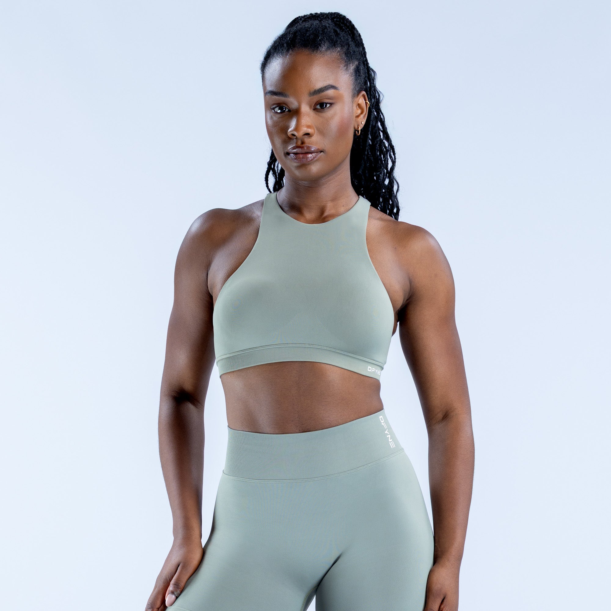 Dynamic Racer Bra Sage