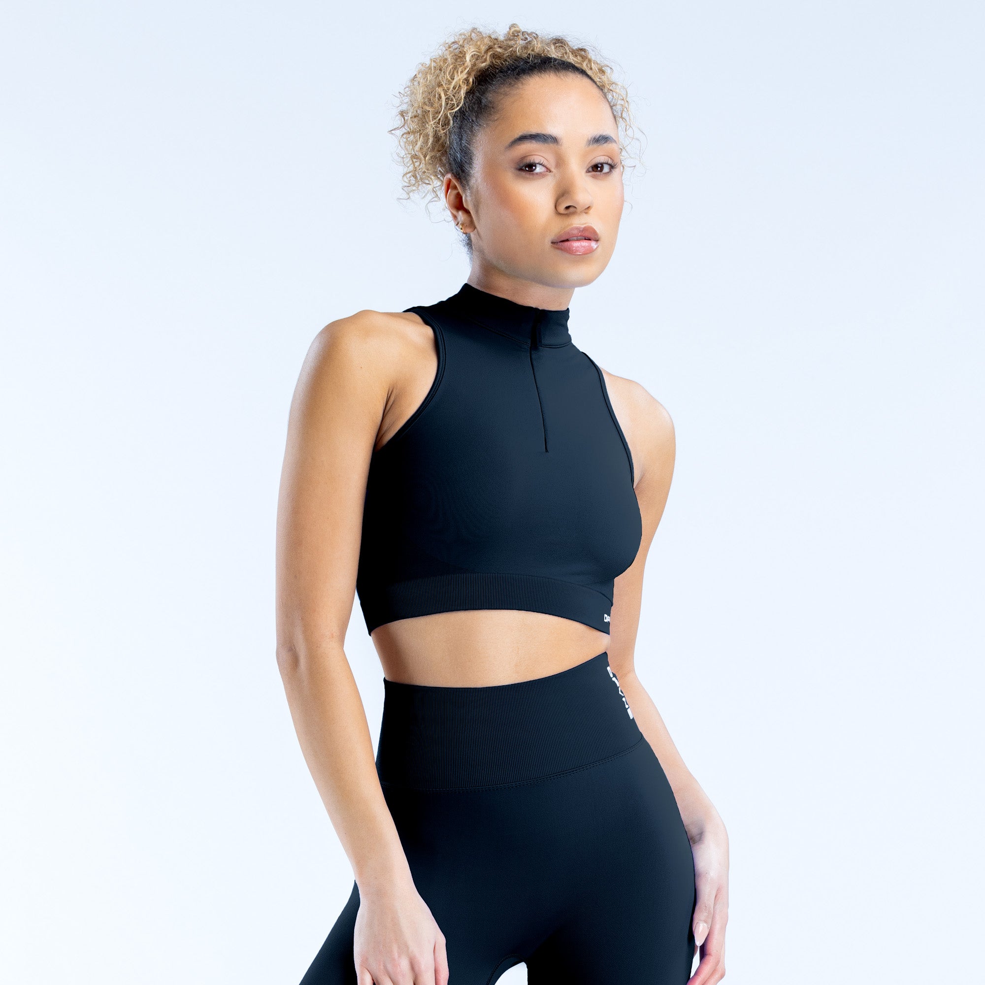 Dynamic Quarter Zip Tank Midnight Black