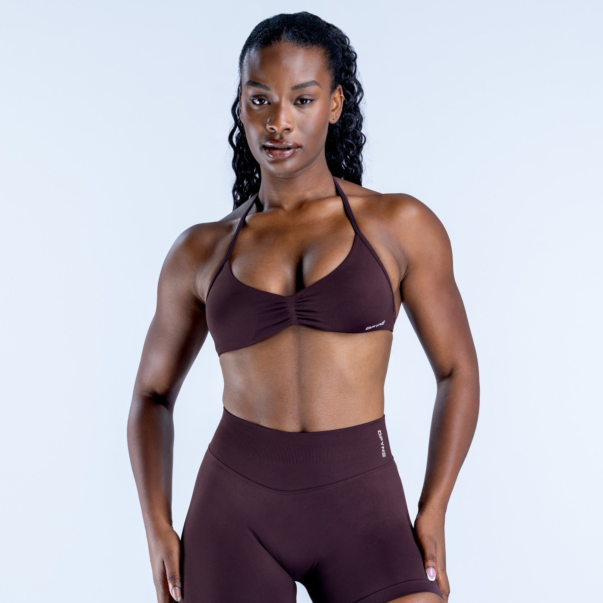 Impact Strappy Bra Espresso