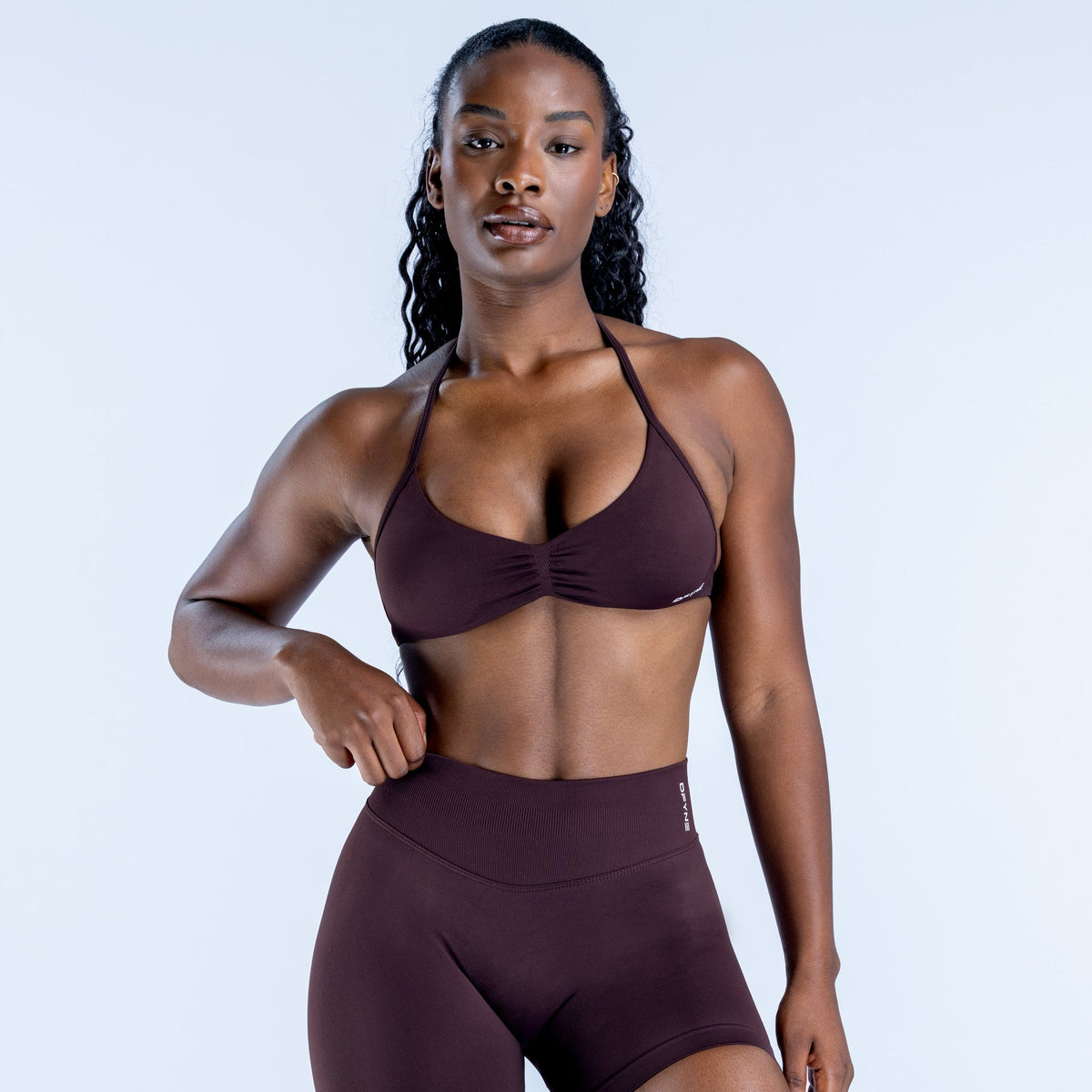 Impact Strappy Bra Espresso