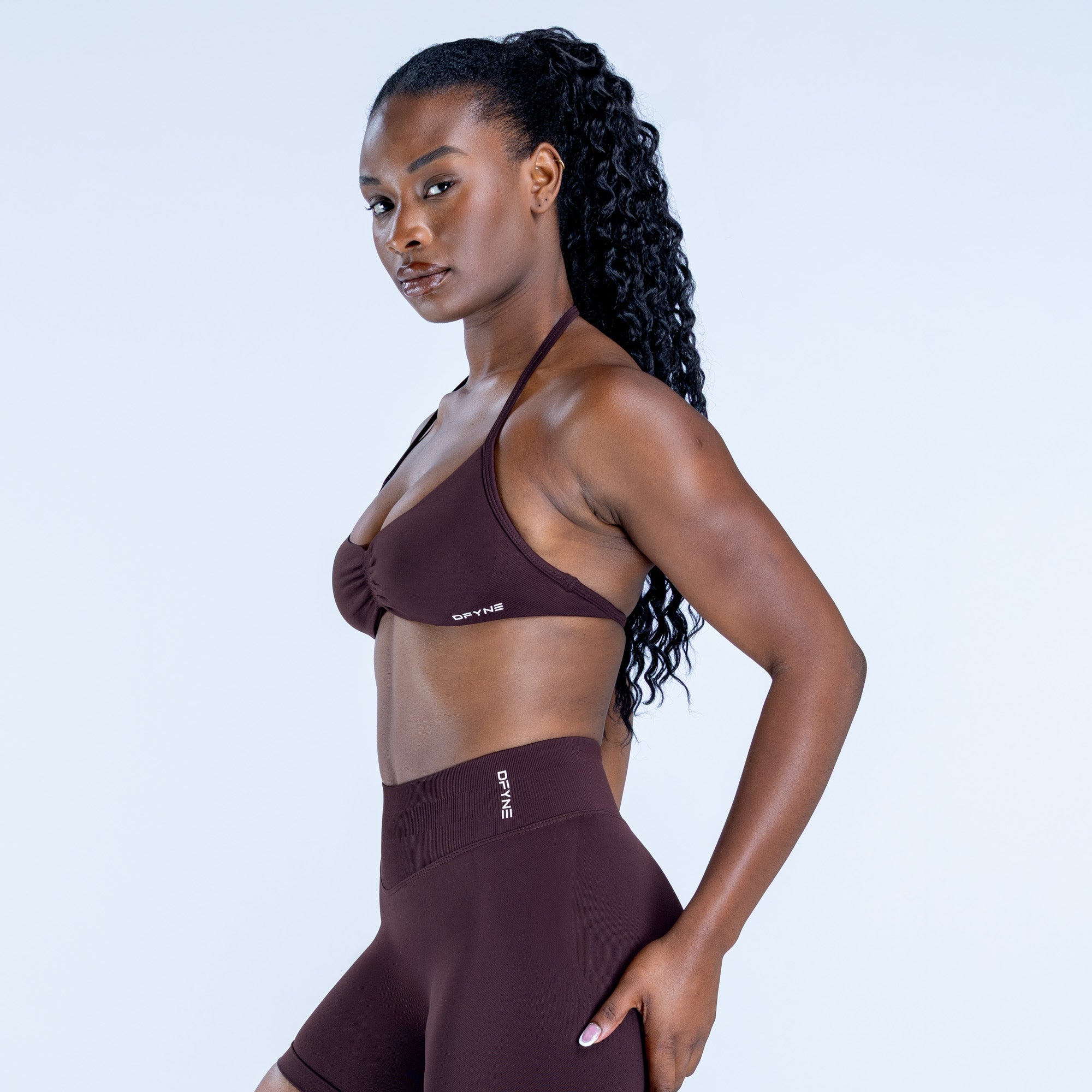 Impact Strappy Bra Espresso