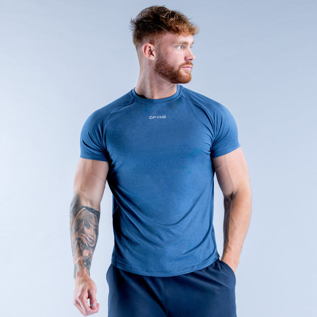 Stealth Training T-Shirt Midnight Blue Marl