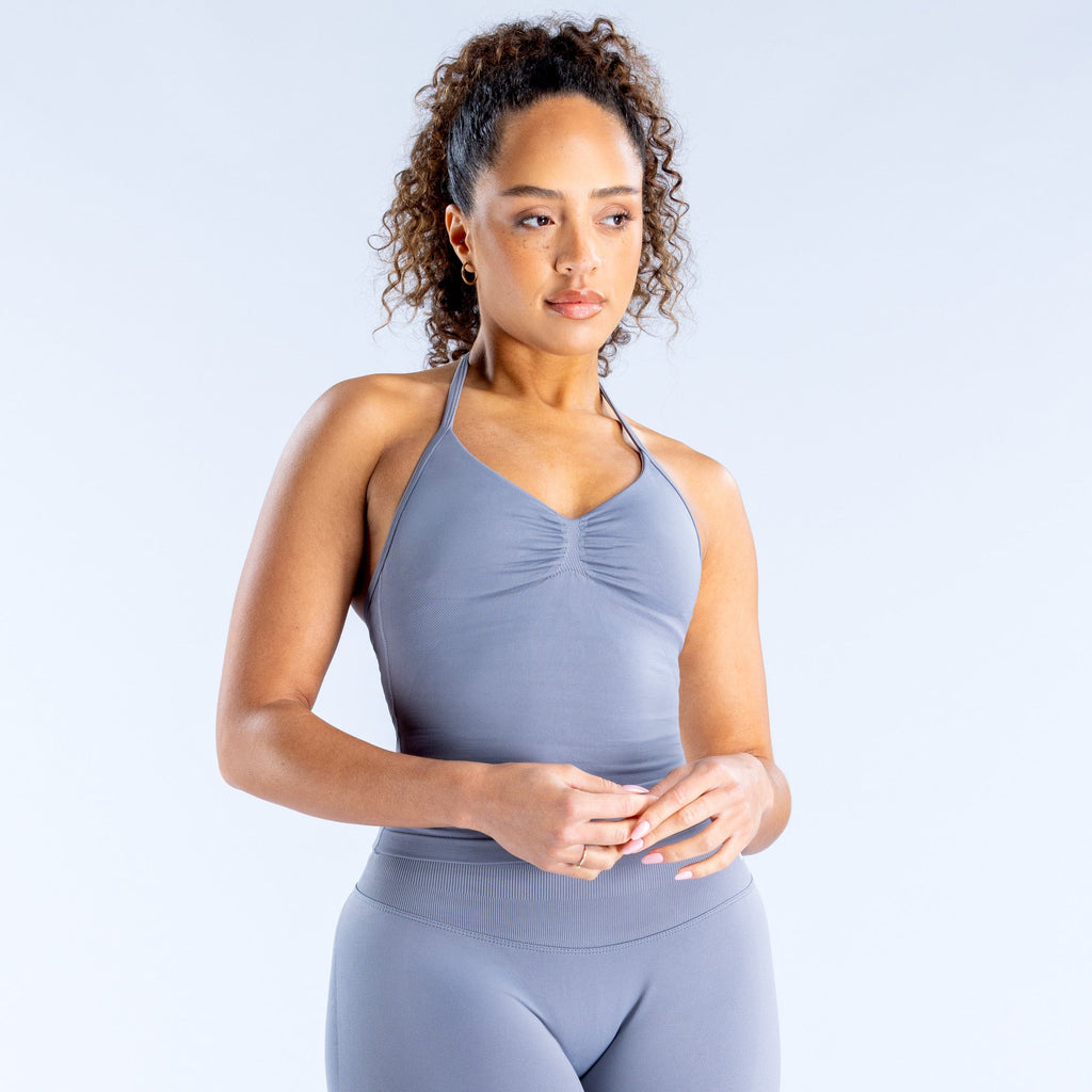 Impact Longline Strappy Top Graphite