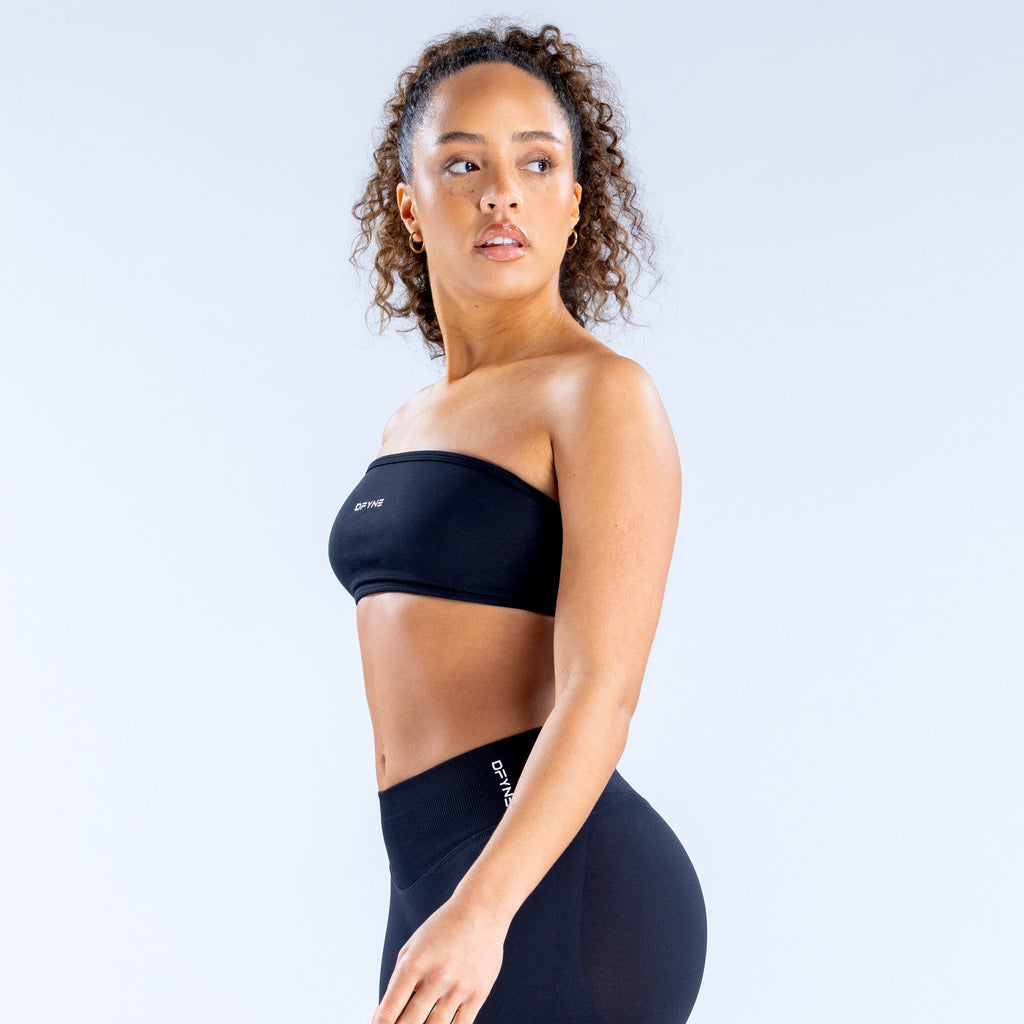 Impact Backless Bandeau Midnight Black