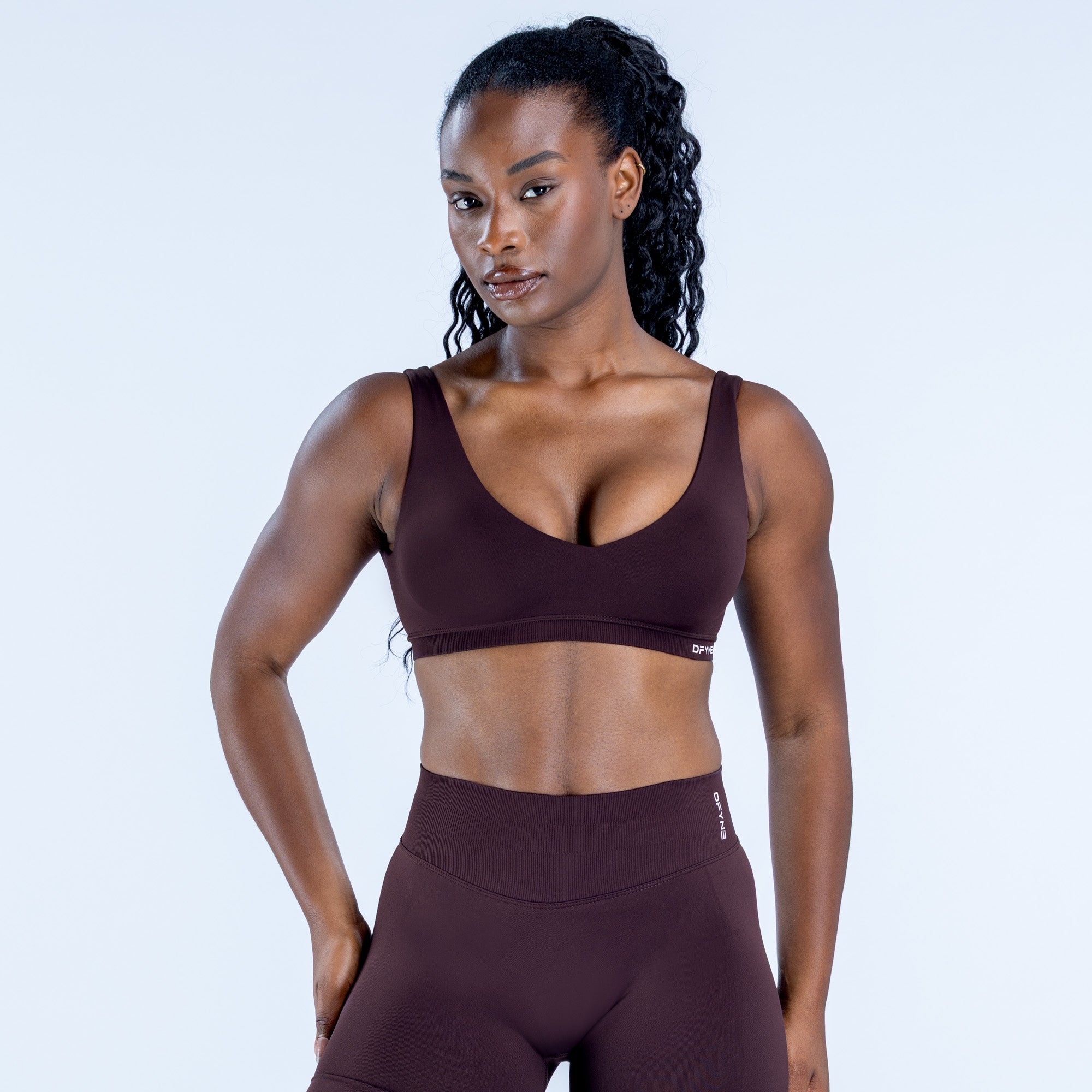 Impact Scoop Back Bra Espresso