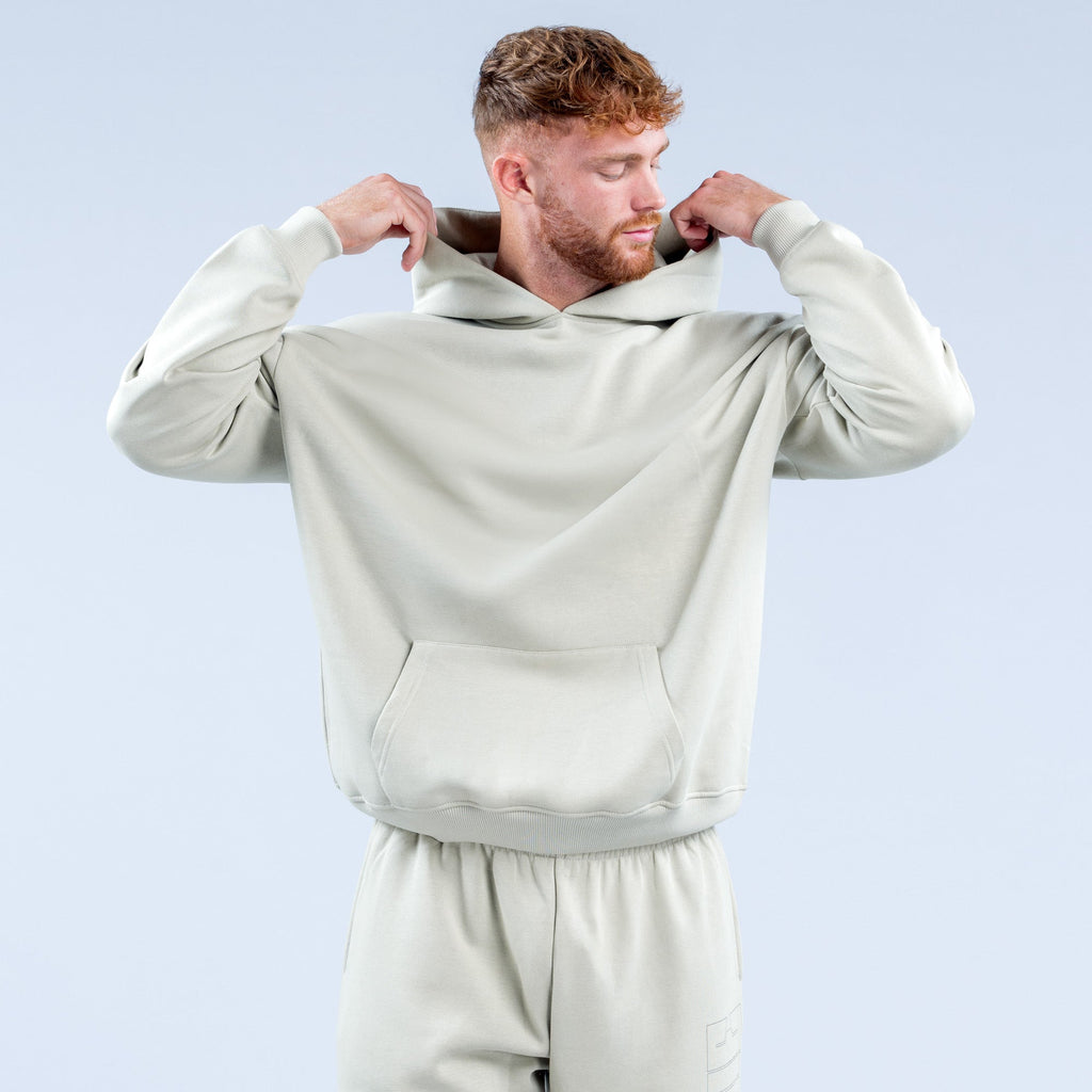 Recharge Graphic Hoodie Stone