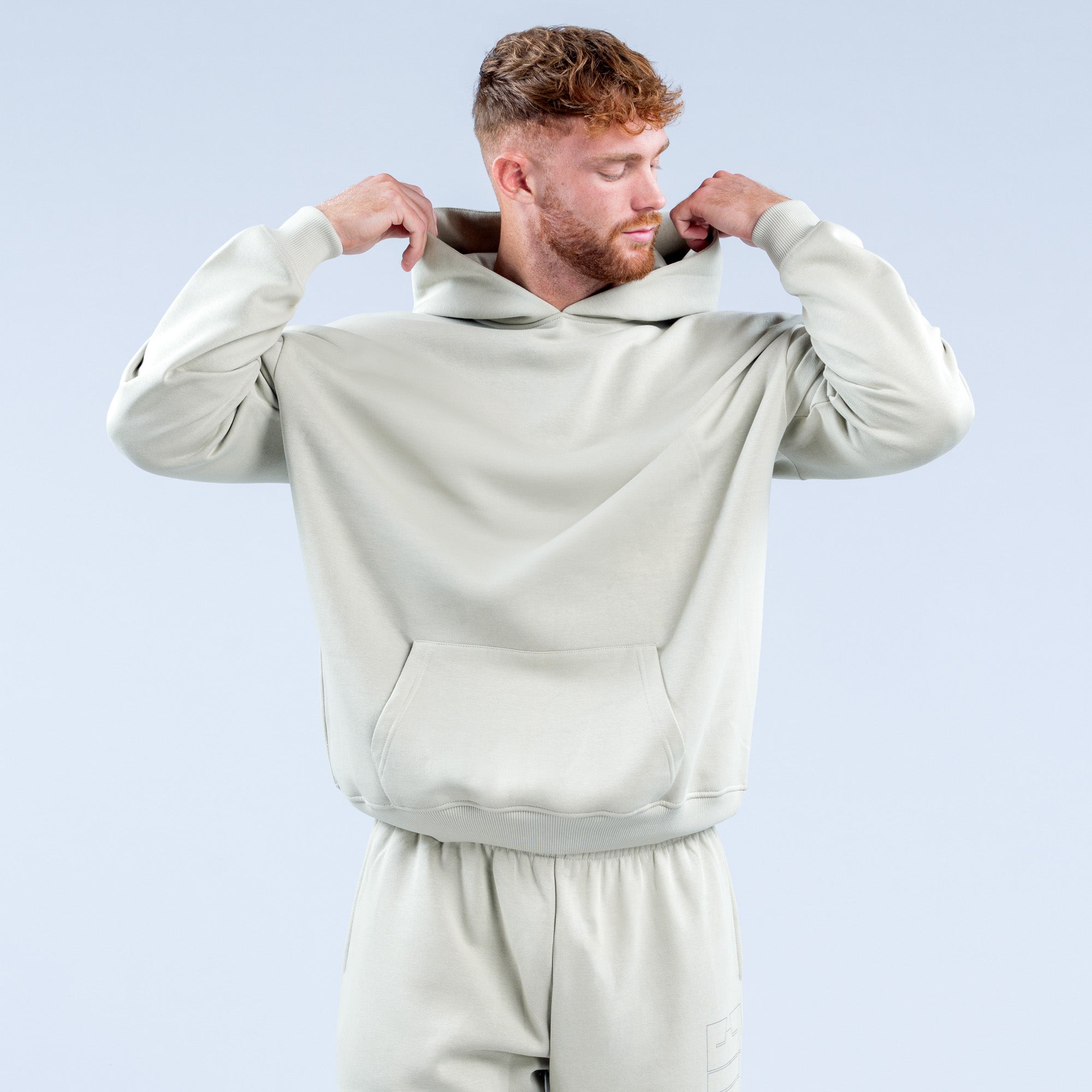 Recharge Graphic Hoodie Stone