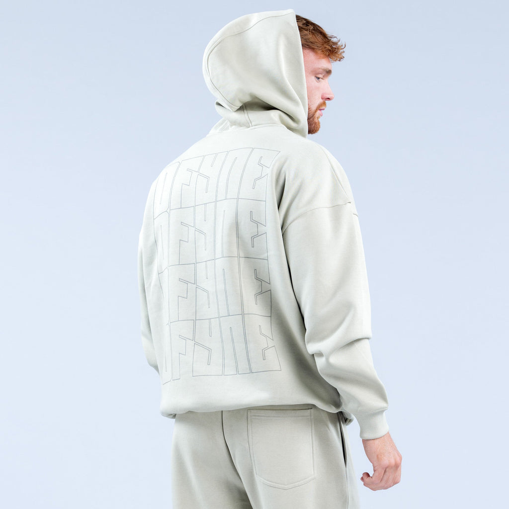 Recharge Graphic Hoodie Stone