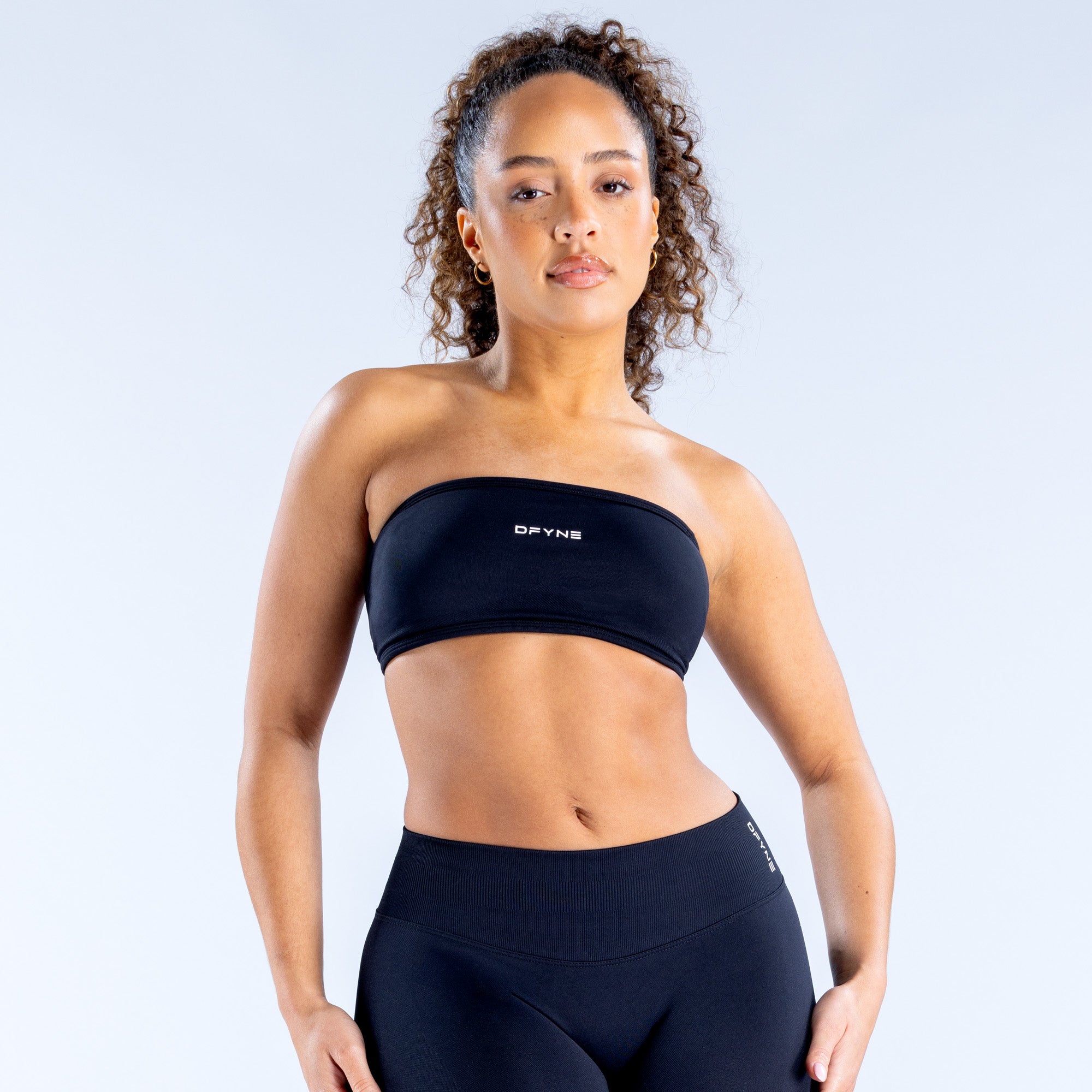 Impact Backless Bandeau Midnight Black