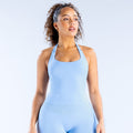 Impact Halter Top Ice Blue