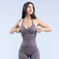 Impact Longline Strappy Top Truffle