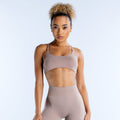 Dynamic Twist Back Bra Mocha